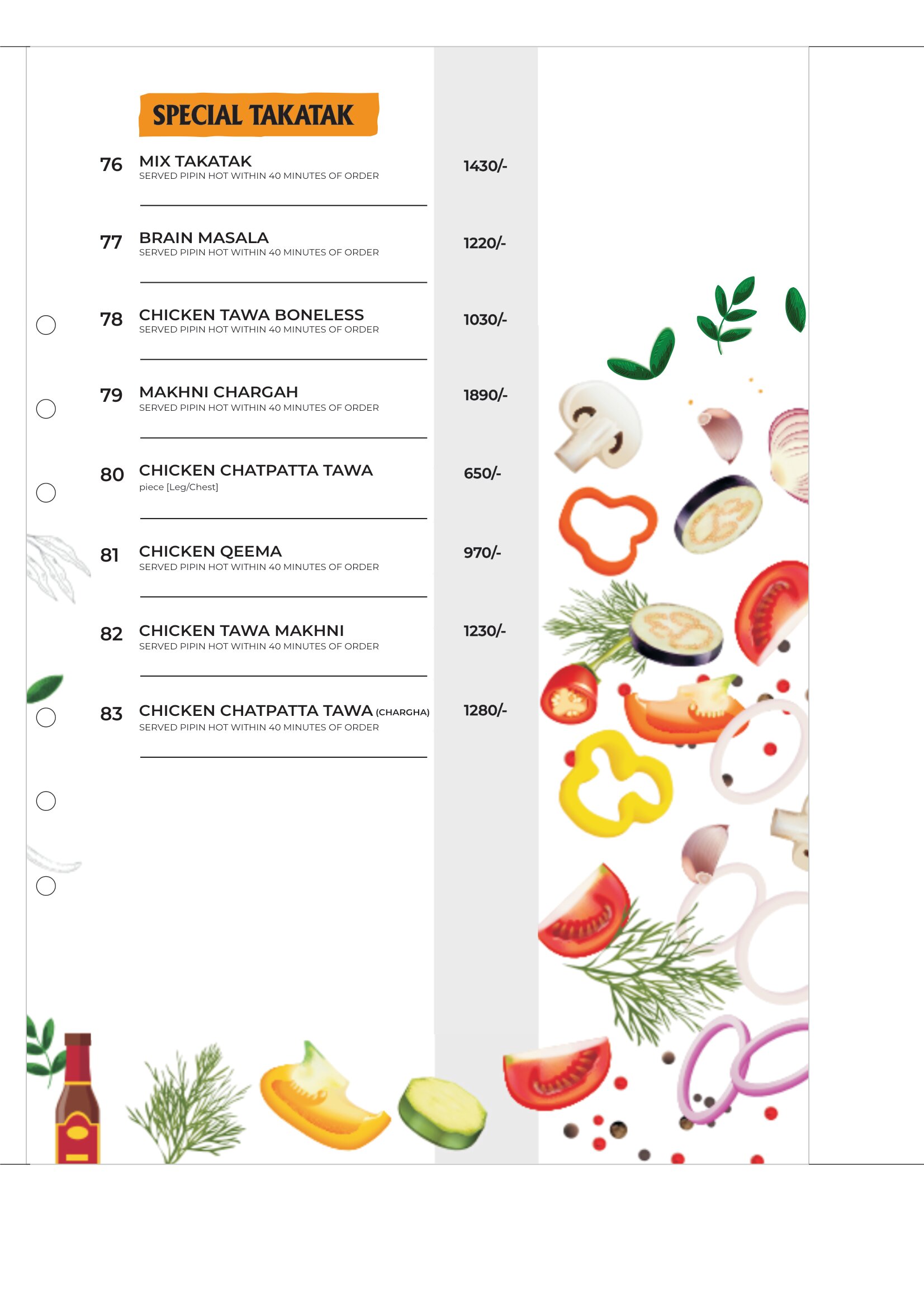 Clay Oven Chakwal Complete Menu & Price List 2026 – BBQ, Tandoor & More - Image 7