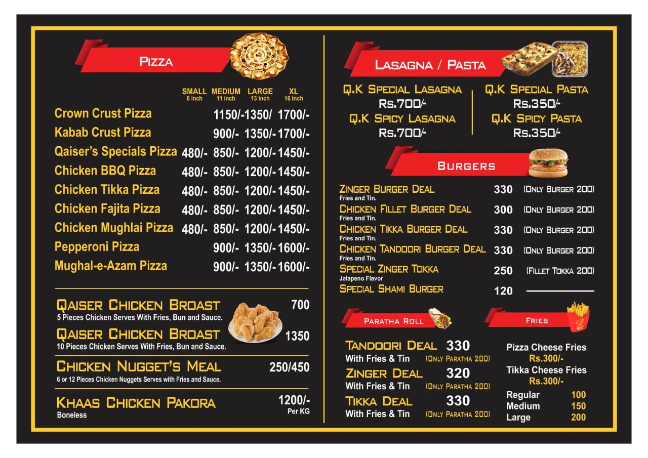 Qaiser’s Kitchen Chakwal Menu 2026 – Prices, Deals & Contact - Image 3
