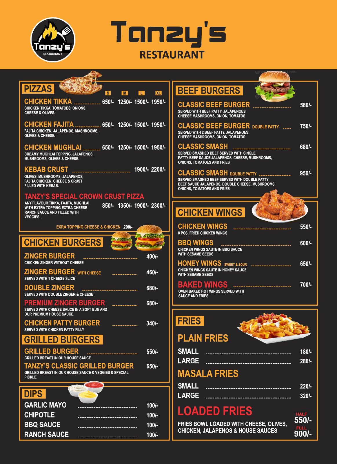 Tanzy’s Restaurant Chakwal Menu with Prices 2026 | Deals, Location, Contact & Reviews - Image 12