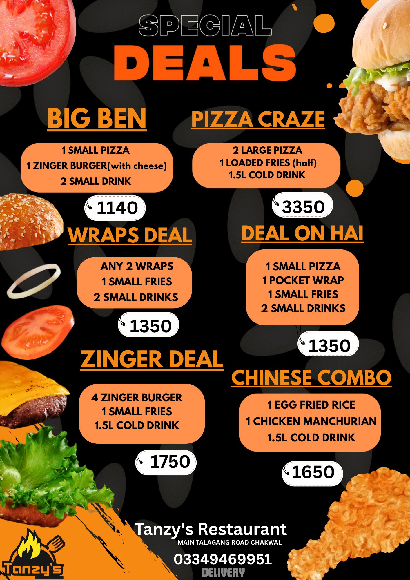 Tanzy’s Restaurant Chakwal Menu with Prices 2026 | Deals, Location, Contact & Reviews - Image 9