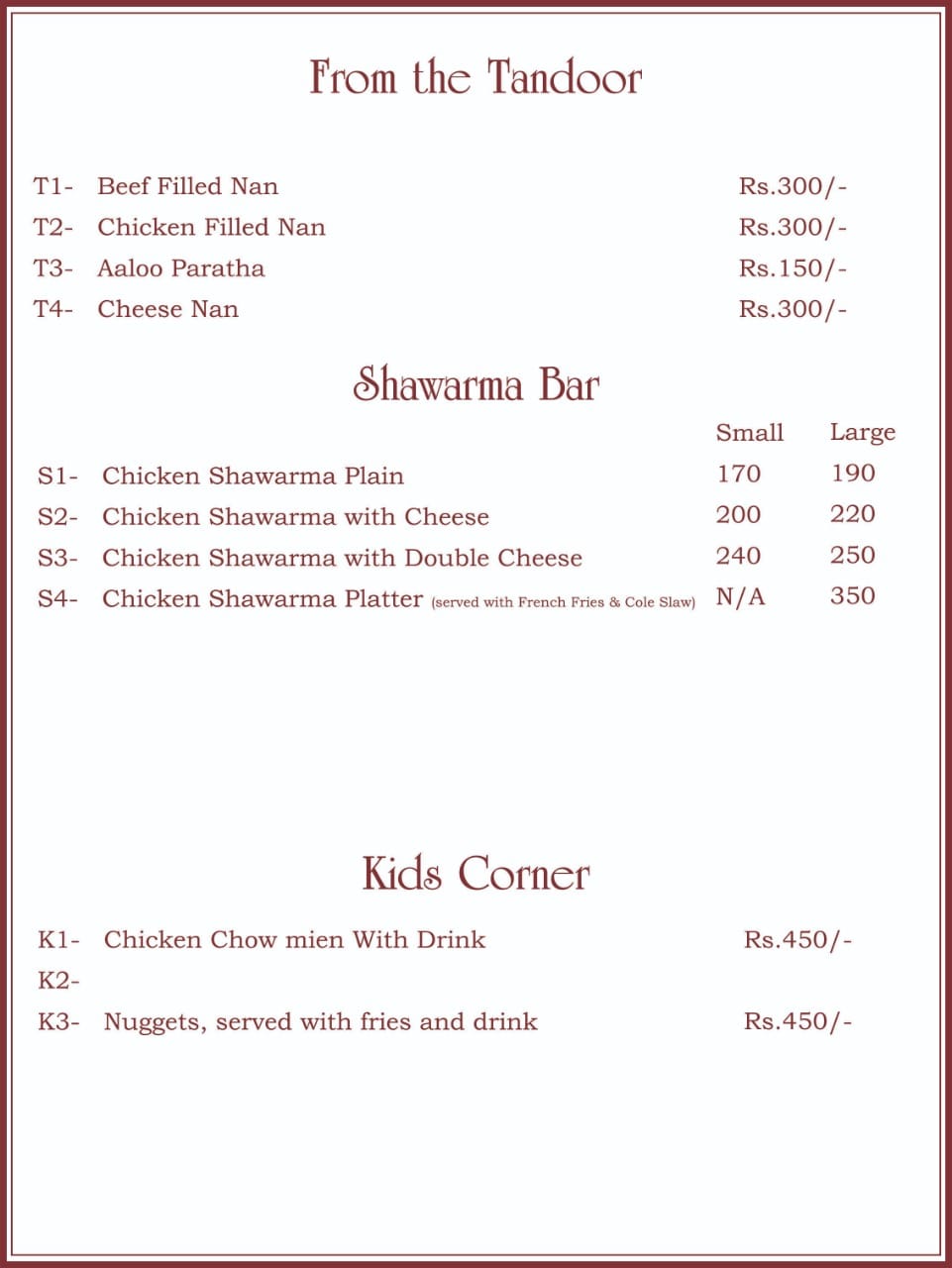 The Royal Orchard Chakwal Menu 2026 – Prices, Buffet & Complete Guide - Image 2