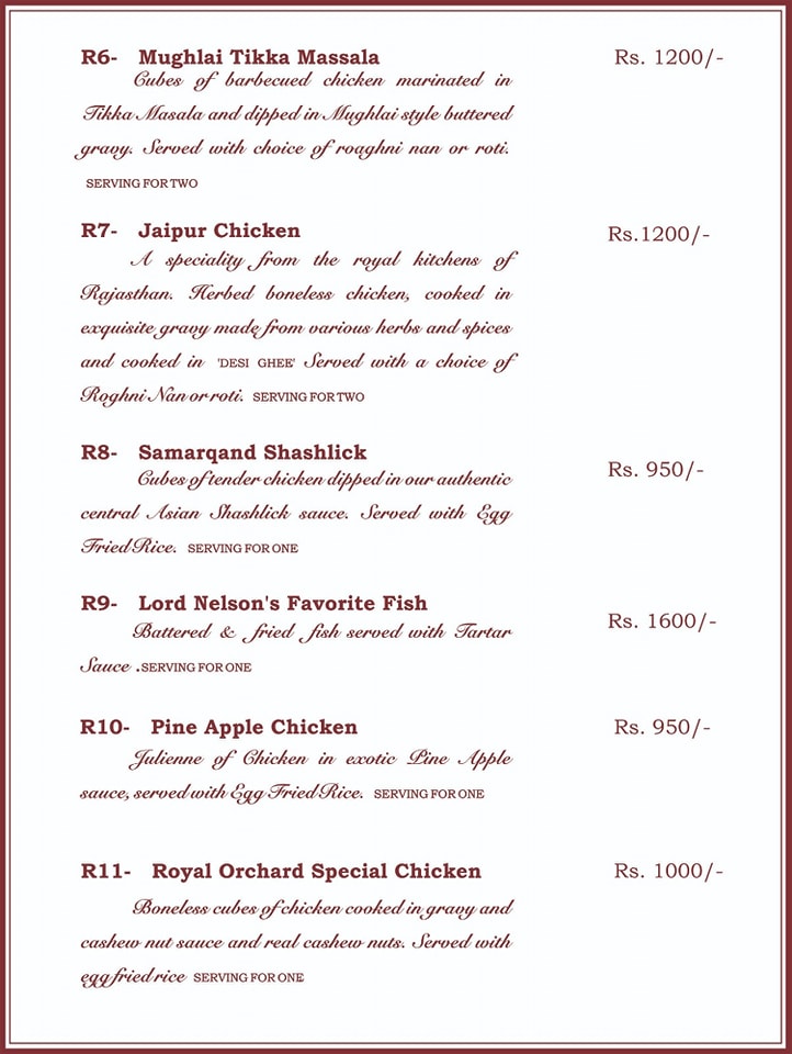 The Royal Orchard Chakwal Menu 2026 – Prices, Buffet & Complete Guide - Image 7